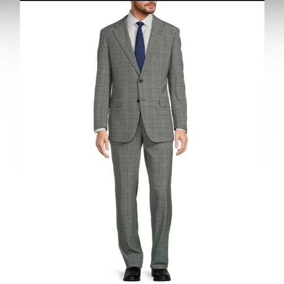 Hickey Freeman Classic two piece suit, 100% Wool like new, pants no pleats 36/30 - Picture 1 of 14